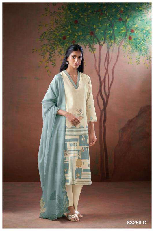 Ganga Cairo 3268 wholesale salwar kameez market in kolkata