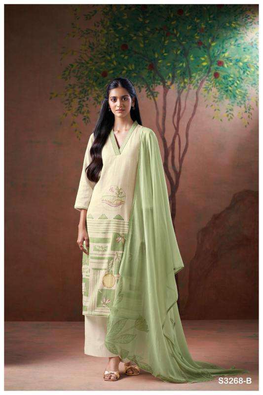 Ganga Cairo 3268 wholesale salwar kameez market in kolkata