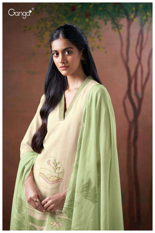 Ganga Cairo 3268 wholesale salwar kameez market in kolkata
