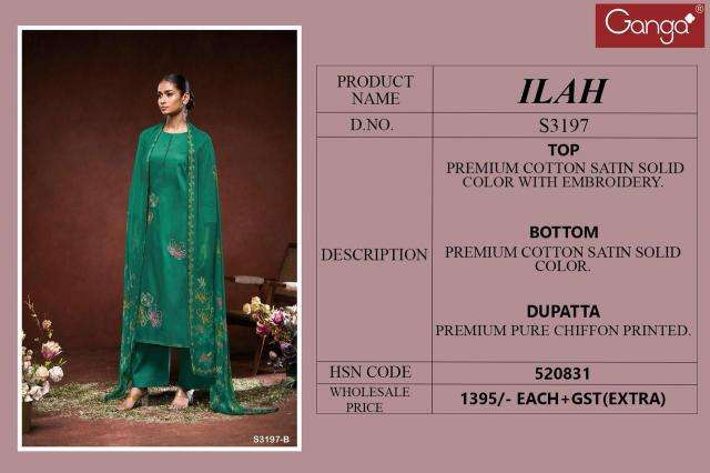 Ganga Ilah 3197 wholesale salwar kameez catalogue with price