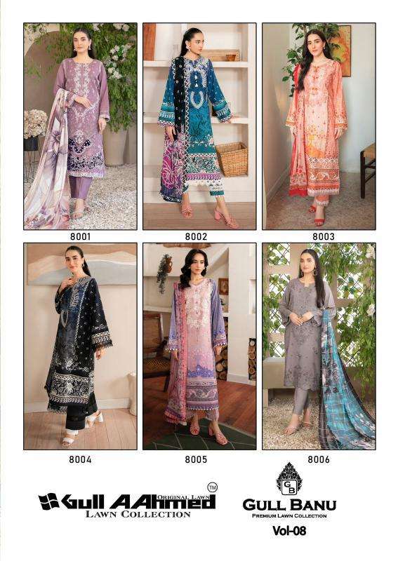 Gull Aahmed Gullbanu Vol 8 surat dress material wholesale shop