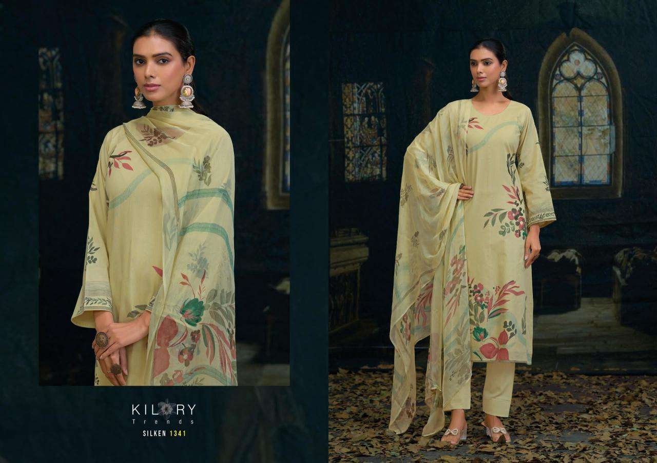 Kilory Silken wholesale unstitched salwar kameez material