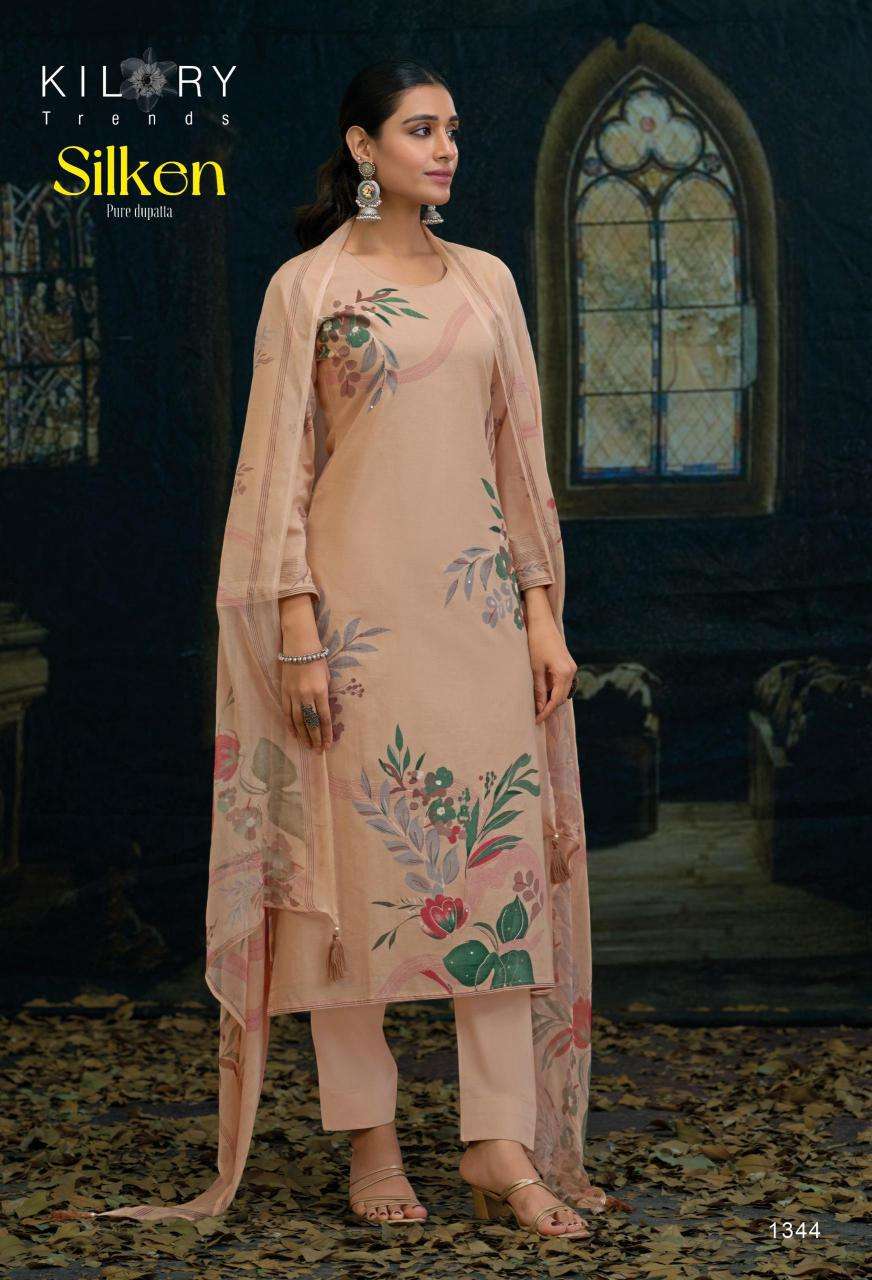 Kilory Silken wholesale unstitched salwar kameez material