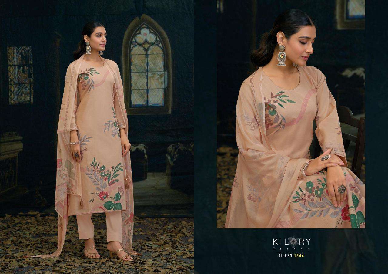 Kilory Silken wholesale unstitched salwar kameez material