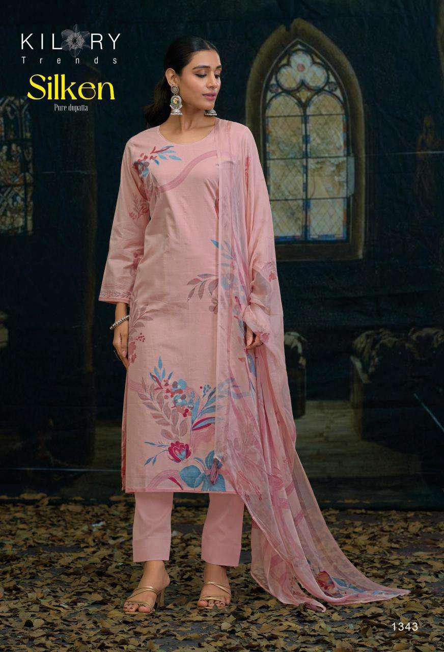 Kilory Silken wholesale unstitched salwar kameez material