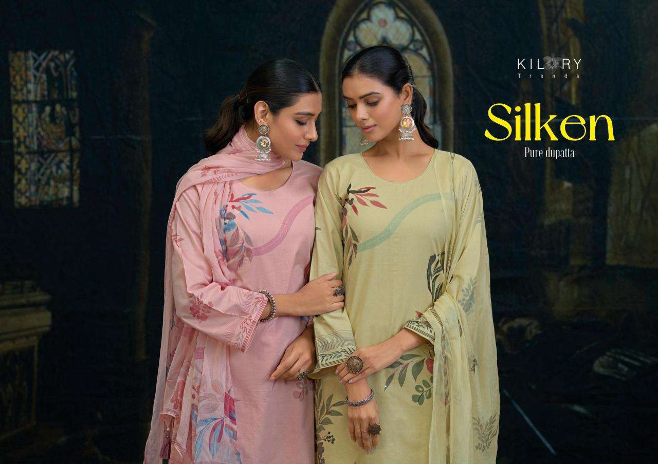 Kilory Silken wholesale unstitched salwar kameez material