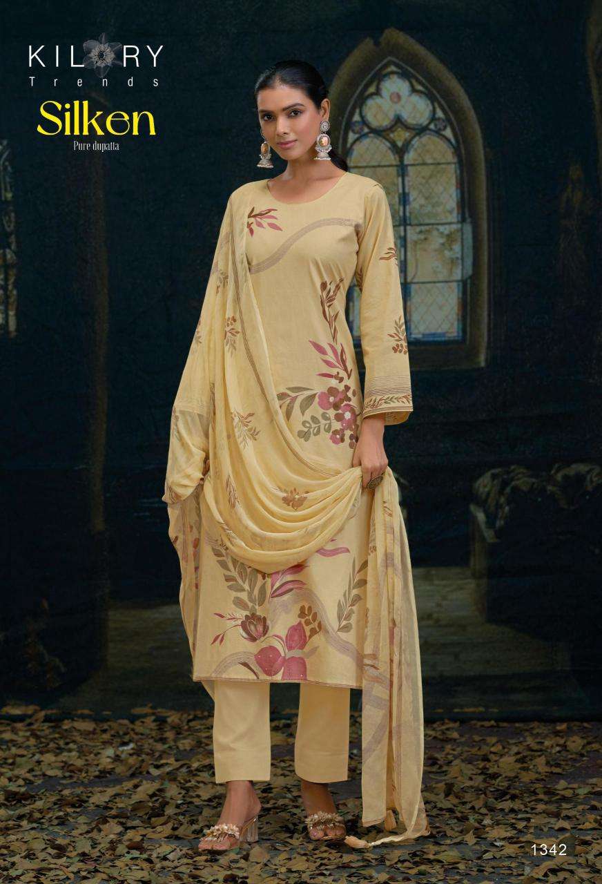Kilory Silken wholesale unstitched salwar kameez material