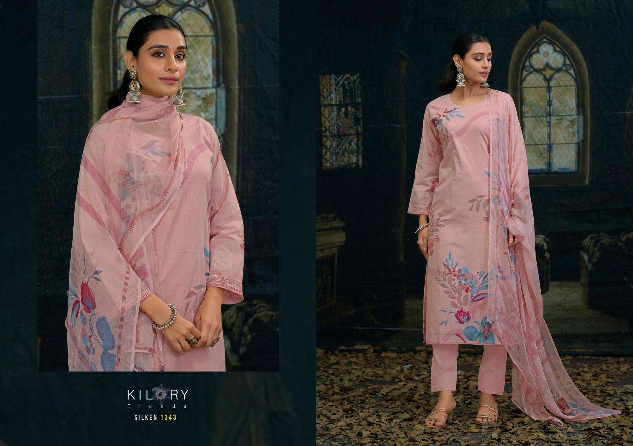 Kilory Silken wholesale unstitched salwar kameez material