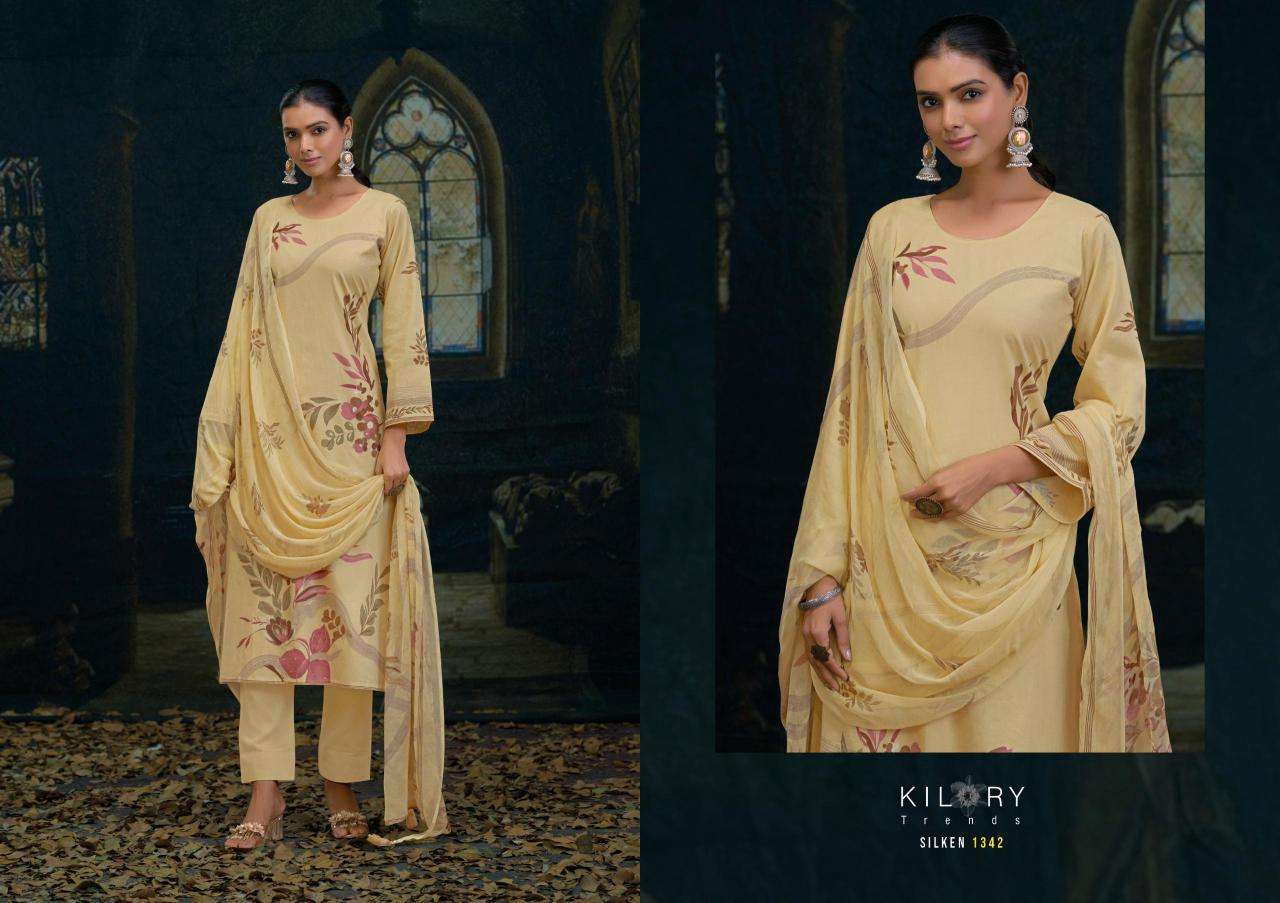 Kilory Silken wholesale unstitched salwar kameez material