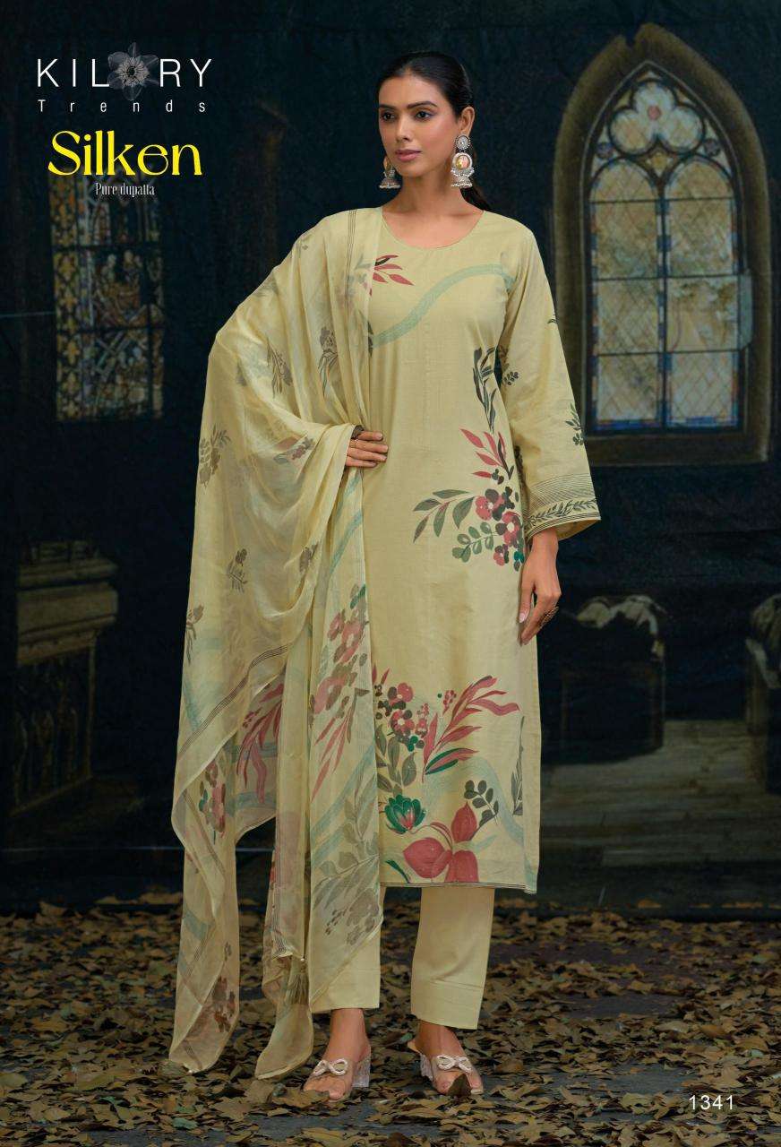 Kilory Silken wholesale unstitched salwar kameez material