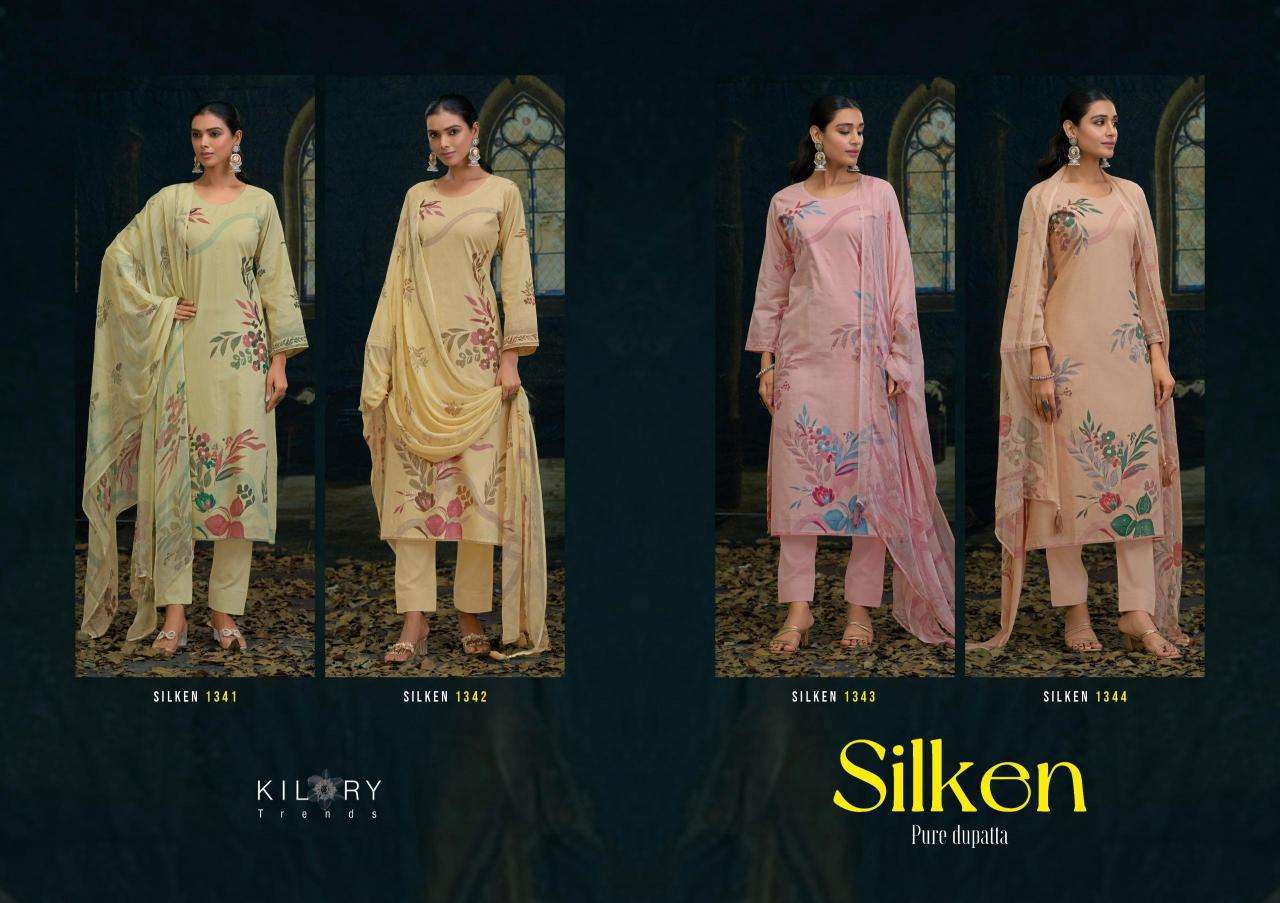 Kilory Silken wholesale unstitched salwar kameez material