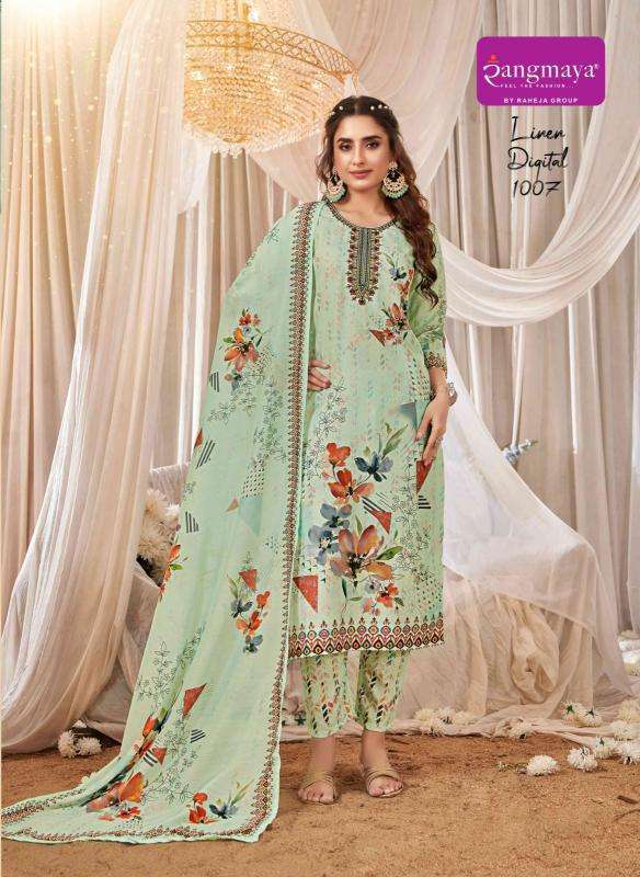 Rangmaya Linen Digital surat kurti manufacturers
