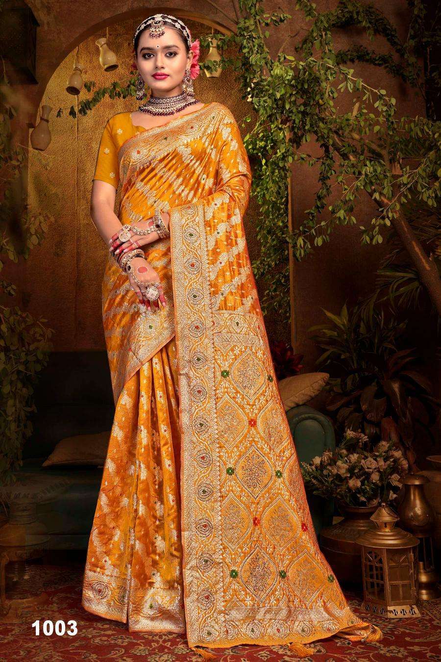 Saroj Mahakumbh organza sarovski vol.7 wholesale sarees online shopping
