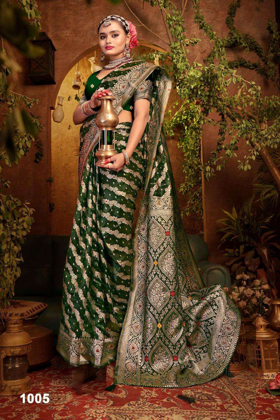 Saroj Mahakumbh organza sarovski vol.7 wholesale sarees online shopping