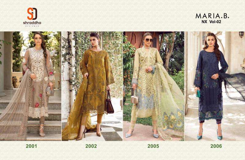 Shraddha Maria B Lawn Vol 2 Nx Surat wholesale market for salwar kameez