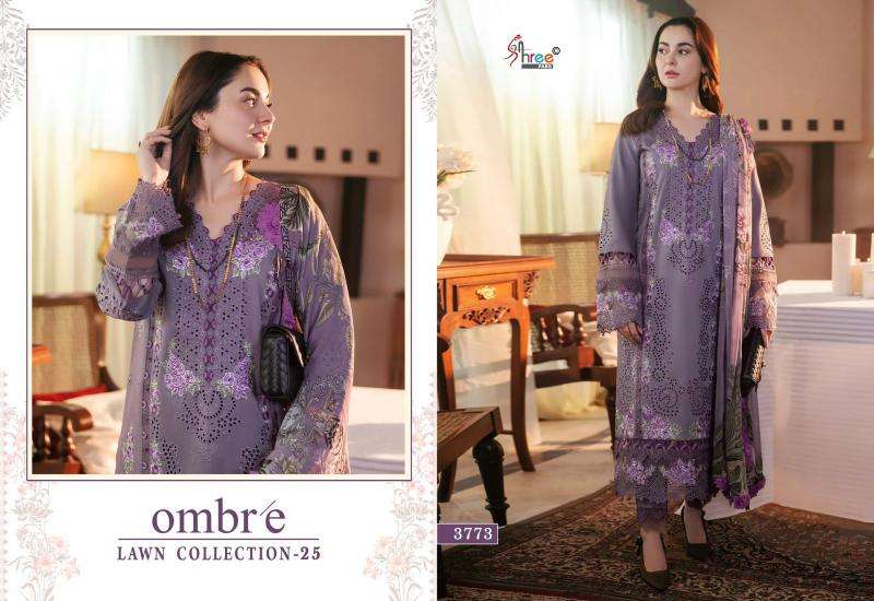 Shree Fabs Ombre Lawn Collection 25 Chiffon Dupatta Surat printed Salwar Kameez wholesale