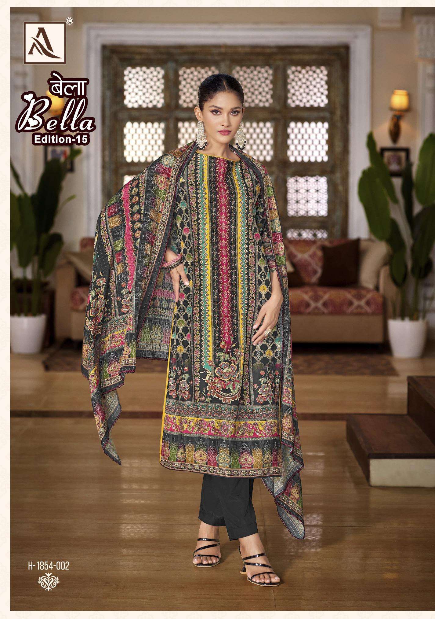 Alok Bella Vol 15 Wholesale dress material manufacturer in Surat