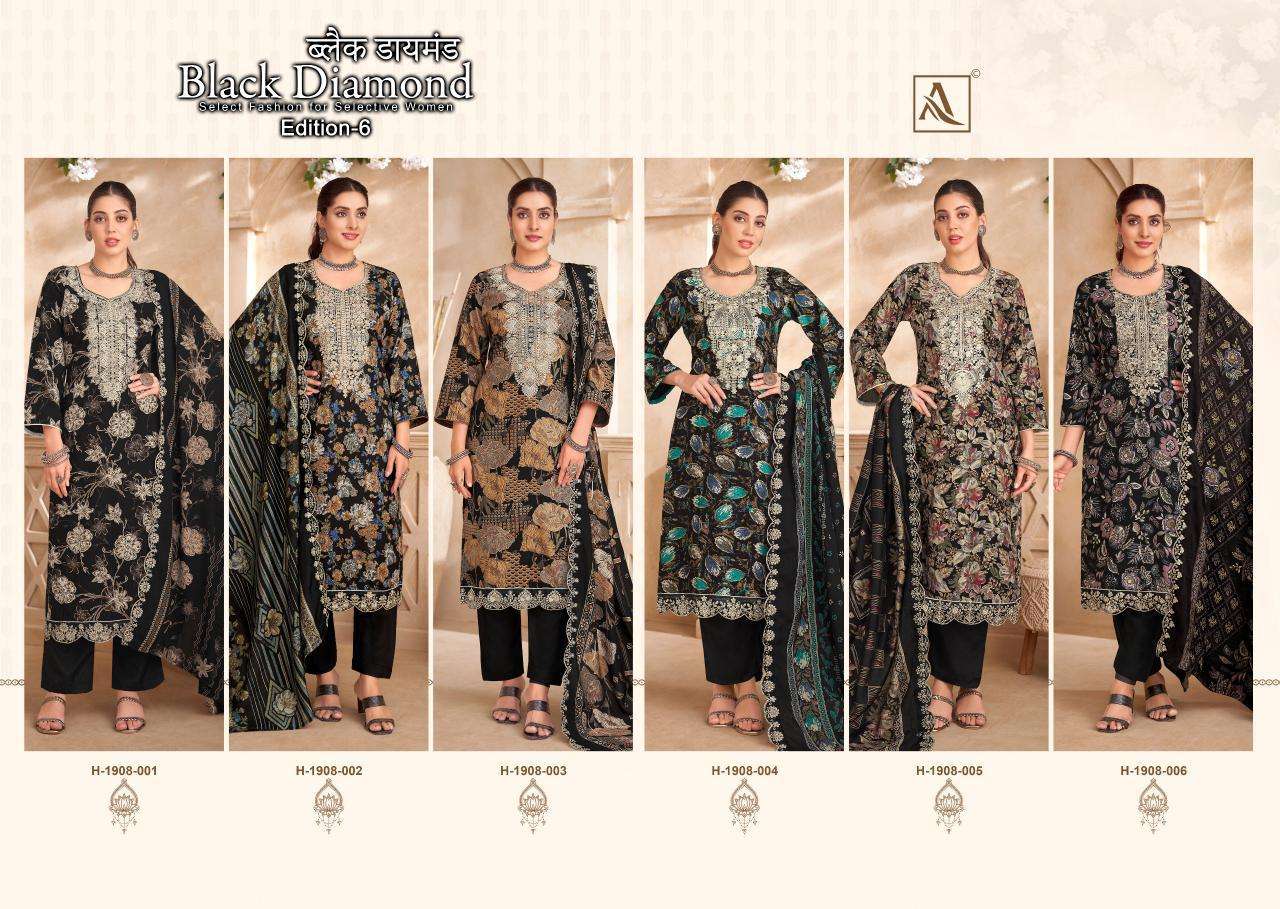 Alok Black Diamond Vol 6  Dress materials suppliers in West Bengal