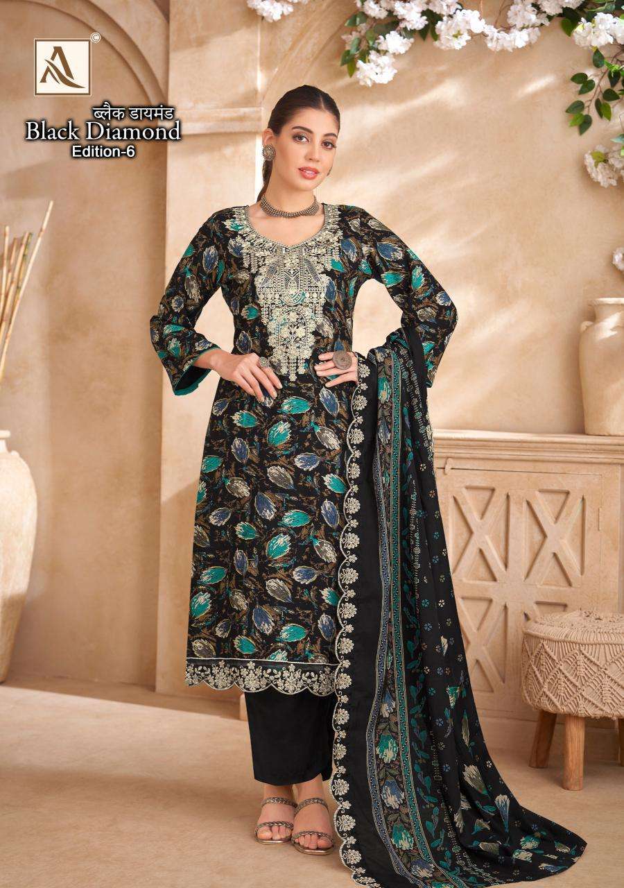 Alok Black Diamond Vol 6  Dress materials suppliers in West Bengal