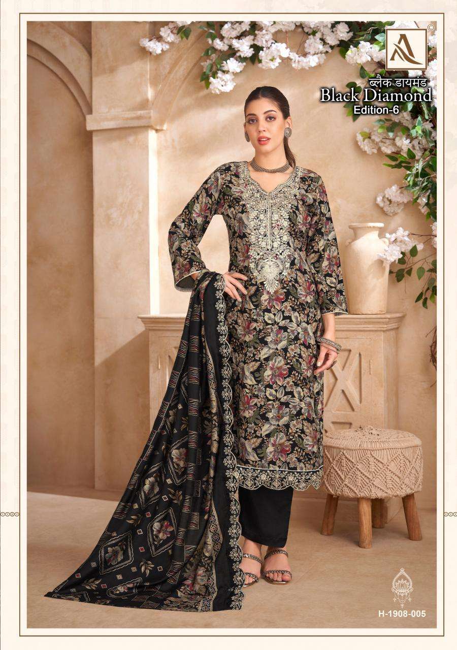 Alok Black Diamond Vol 6  Dress materials suppliers in West Bengal