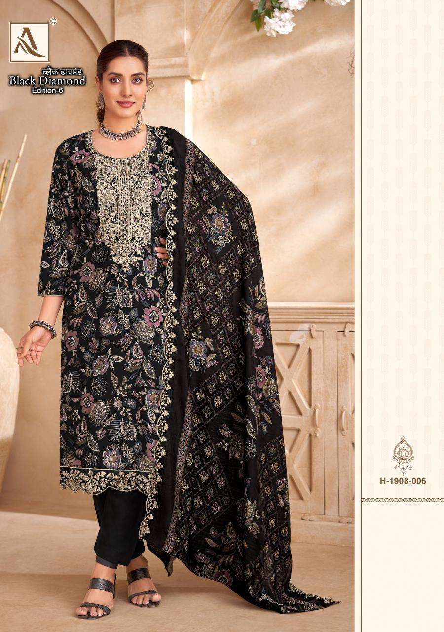 Alok Black Diamond Vol 6  Dress materials suppliers in West Bengal