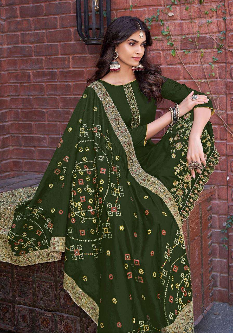 Alok Glossy Touch Vol 4 Dress material suppliers in Surat