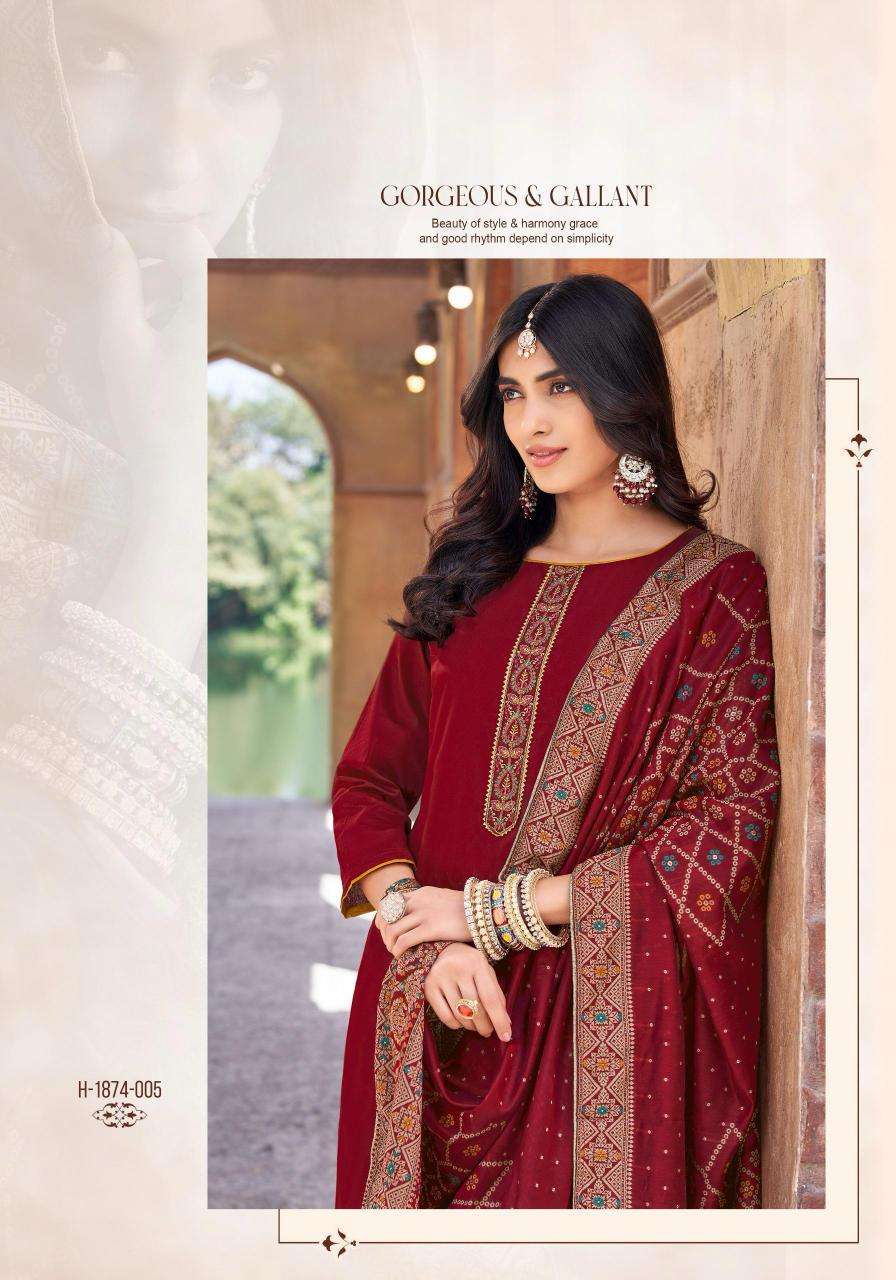 Alok Glossy Touch Vol 4 Dress material suppliers in Surat