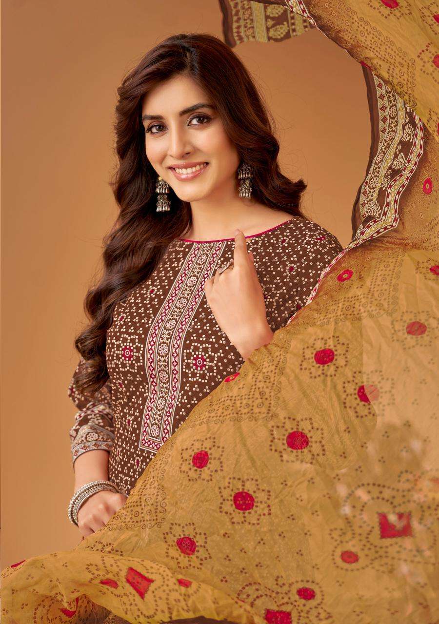 Alok Harshit Rang Barse Ladies dress materials wholesale