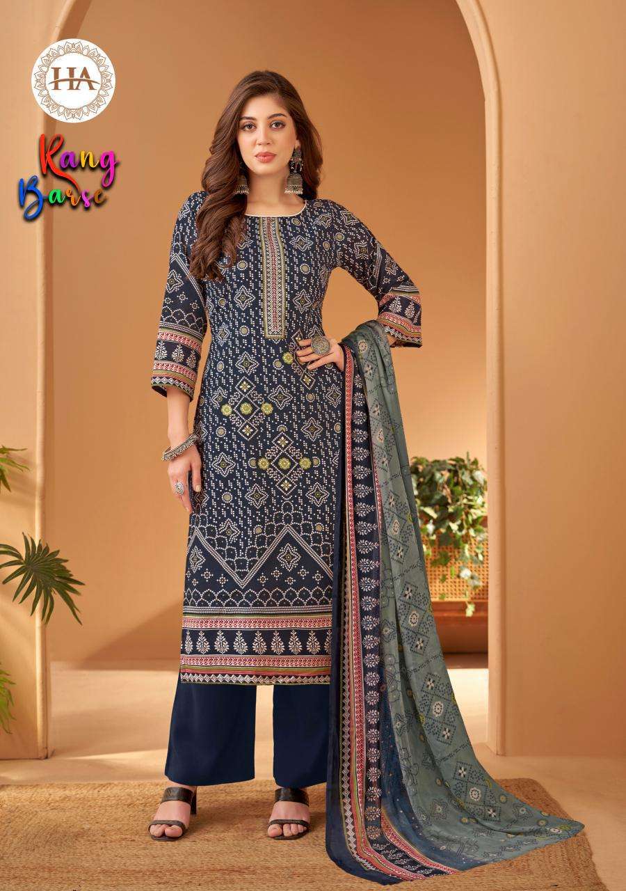 Alok Harshit Rang Barse Ladies dress materials wholesale