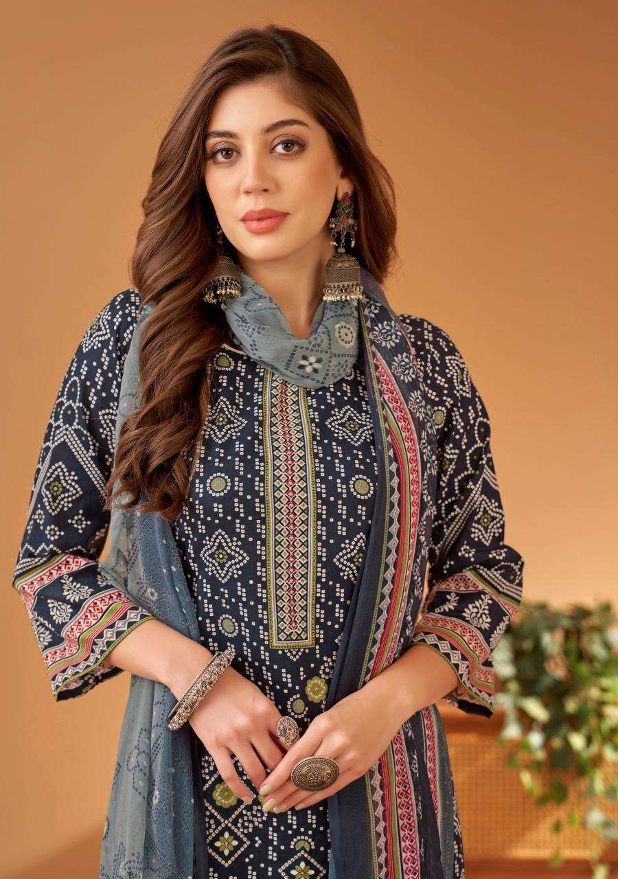 Alok Harshit Rang Barse Ladies dress materials wholesale
