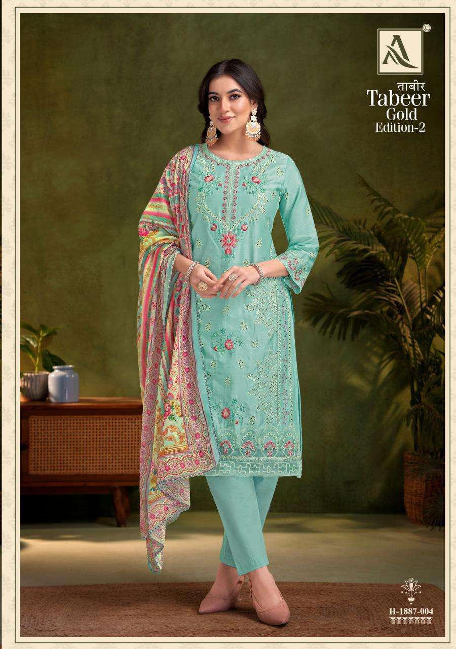 Alok Tabeer Gold Vol 2 Wholesale dress materials suppliers