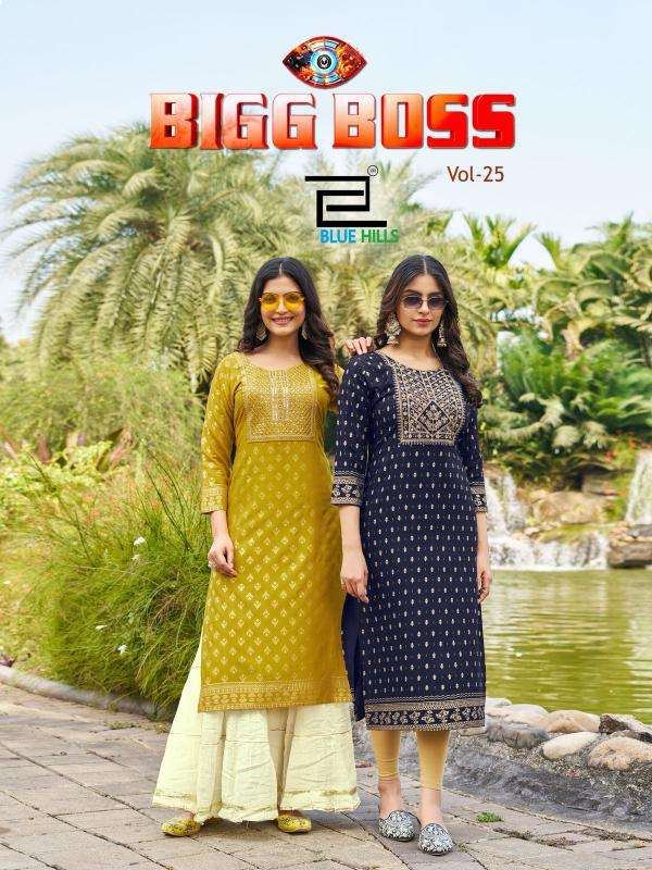 Blue Hills Bigg Boss Vol 25 kurti wholesale market in surat