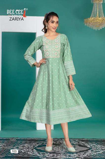 Deecee Zariya designer kurtis wholesale