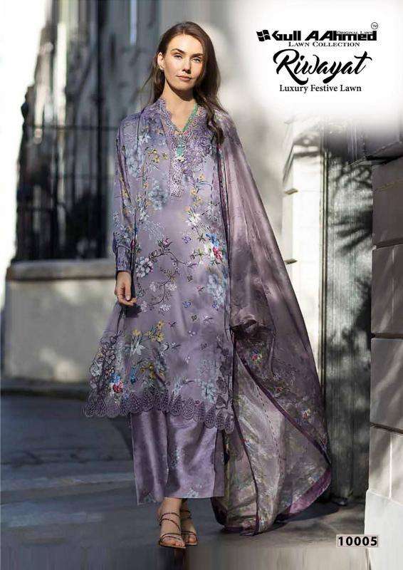 Gull AAhmed Riwayat Vol-10 Fancy dress materials in Ahmedabad