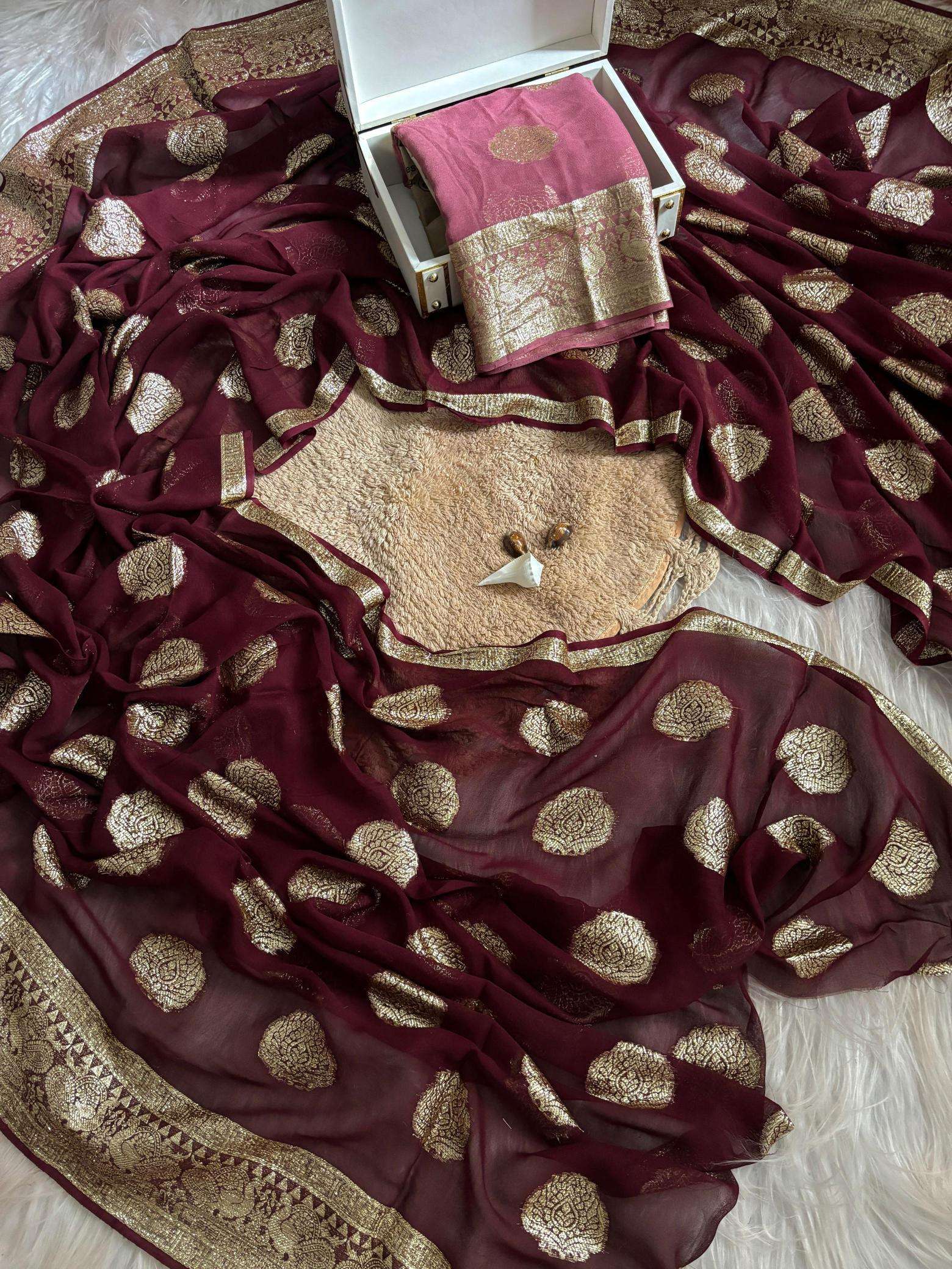 Kapda Thread Pure Viscose Georgette Vol 3 Indian Saree online