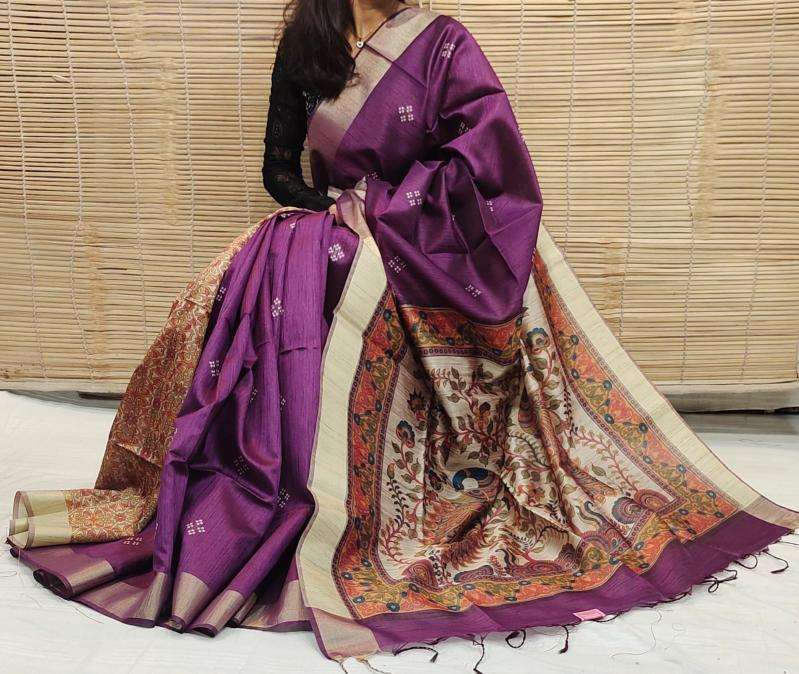 Kapda Thread Soft Khadi Raw silk Wholesale saree market in India
