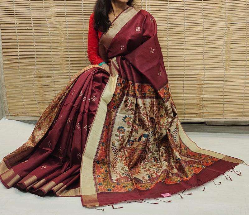 Kapda Thread Soft Khadi Raw silk Wholesale saree market in India