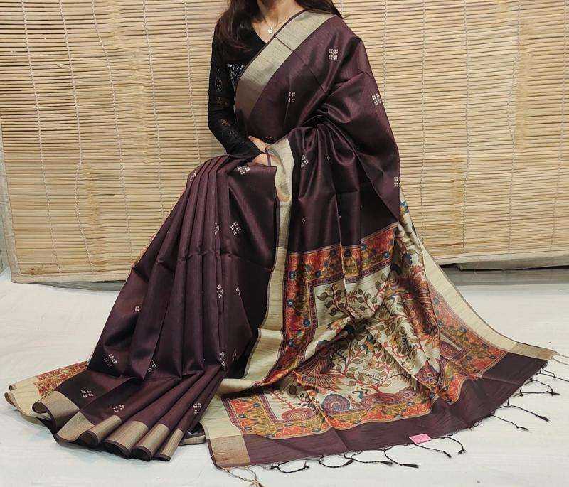 Kapda Thread Soft Khadi Raw silk Wholesale saree market in India