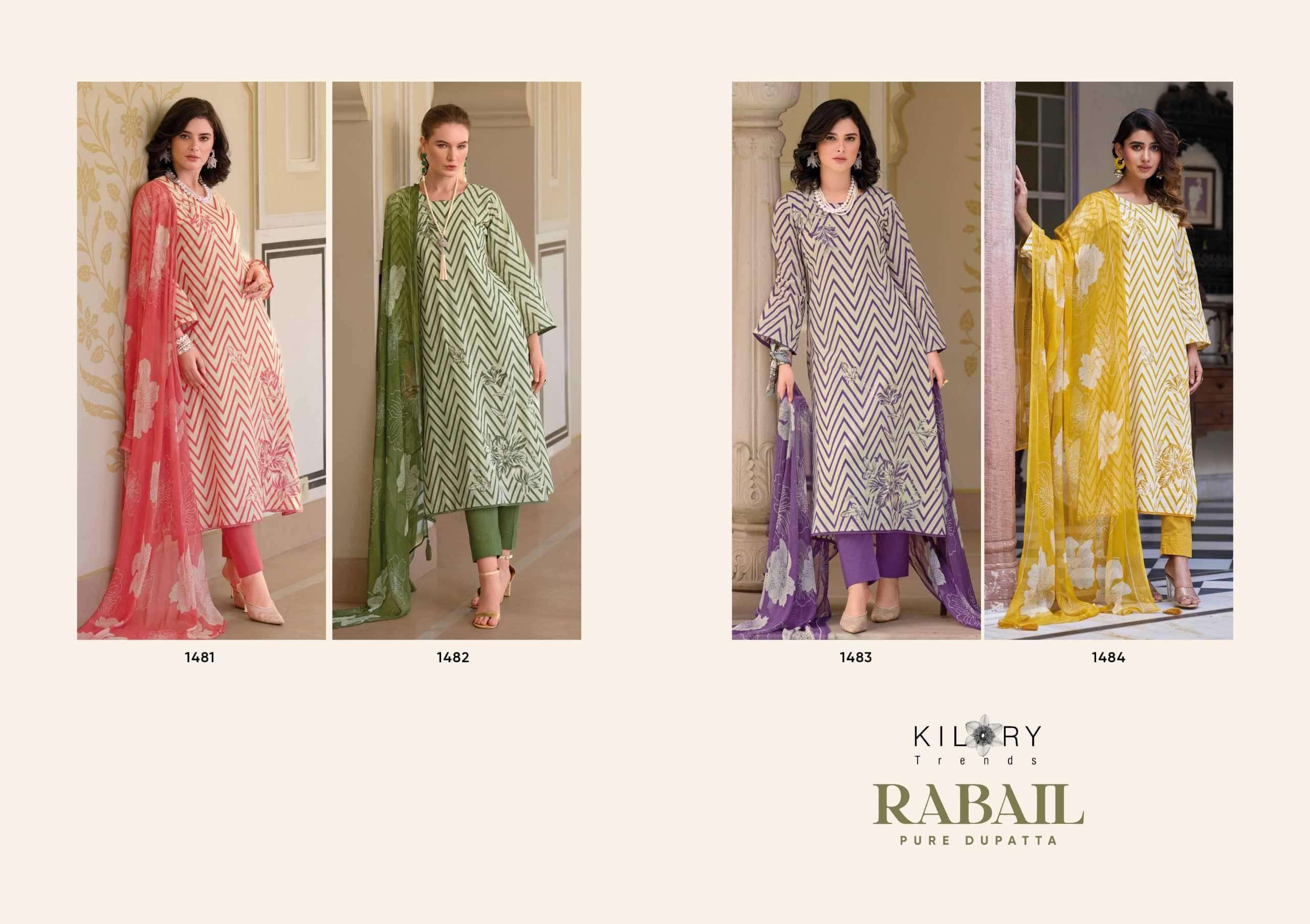Kilory Rabail Pakistani lawn suits wholesale