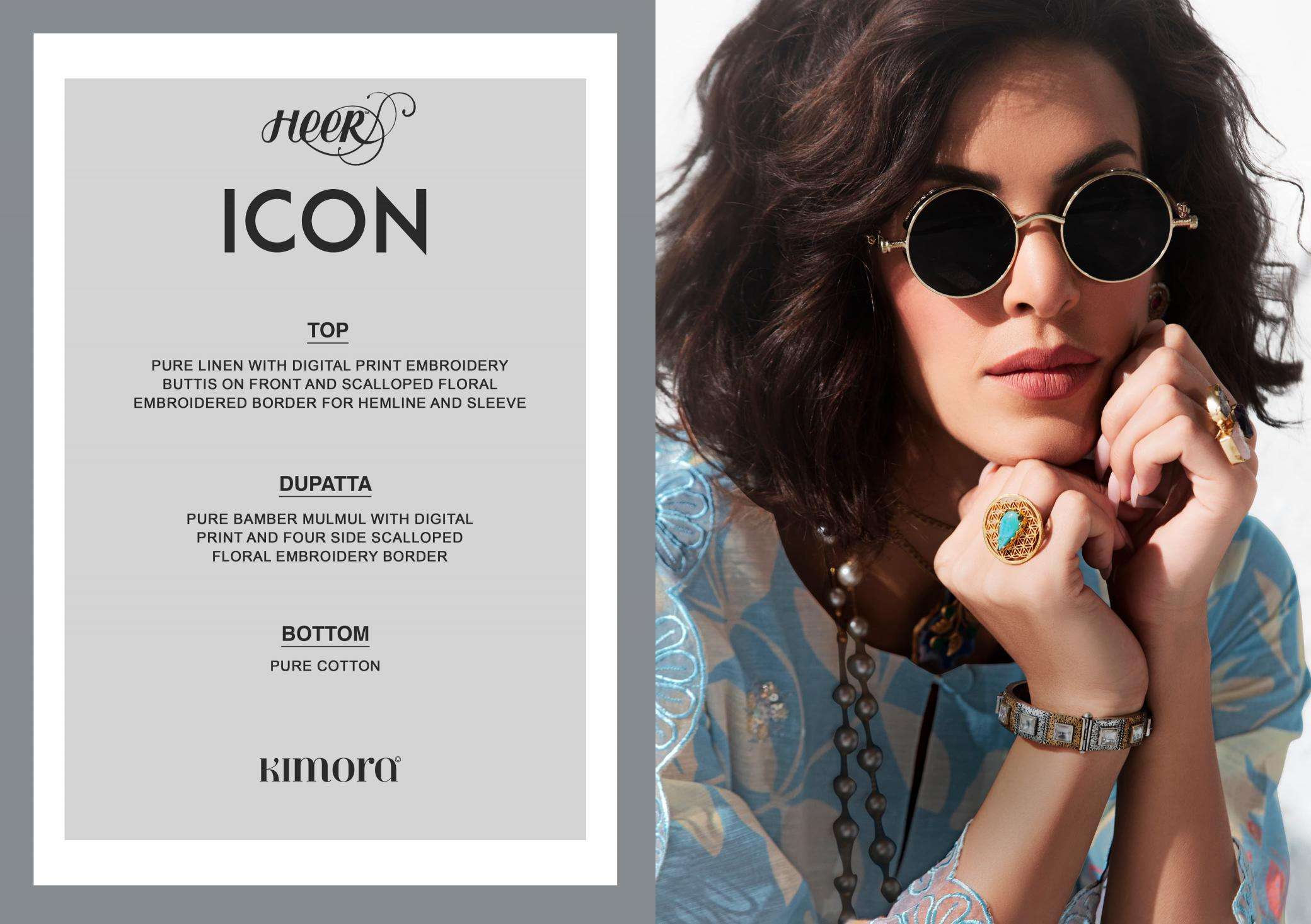 Kimora Heer Icon Lawn suit material wholesale market in Kolkata