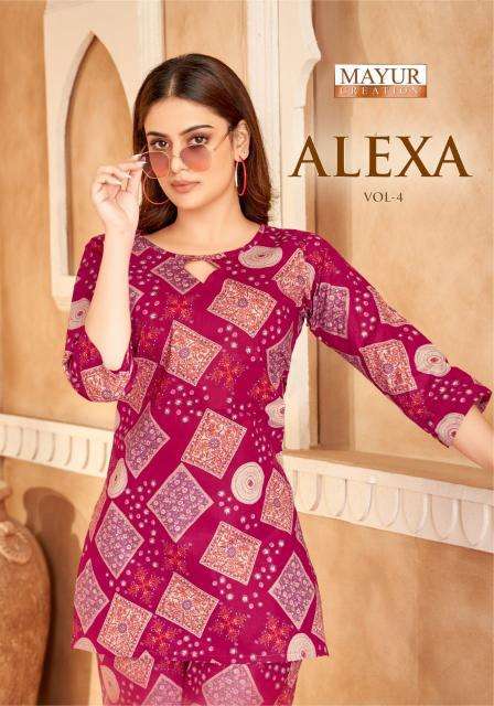 Mayur Alexa Vol-4 Cord Set Casual kurtis wholesale in Mumbai