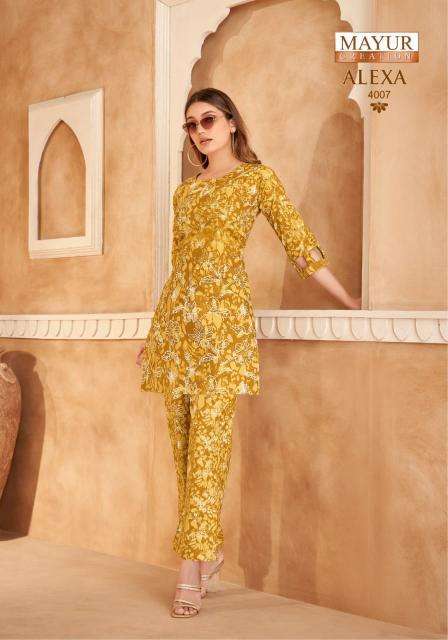 Mayur Alexa Vol-4 Cord Set Casual kurtis wholesale in Mumbai