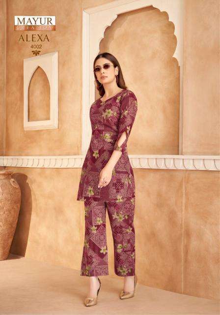 Mayur Alexa Vol-4 Cord Set Casual kurtis wholesale in Mumbai