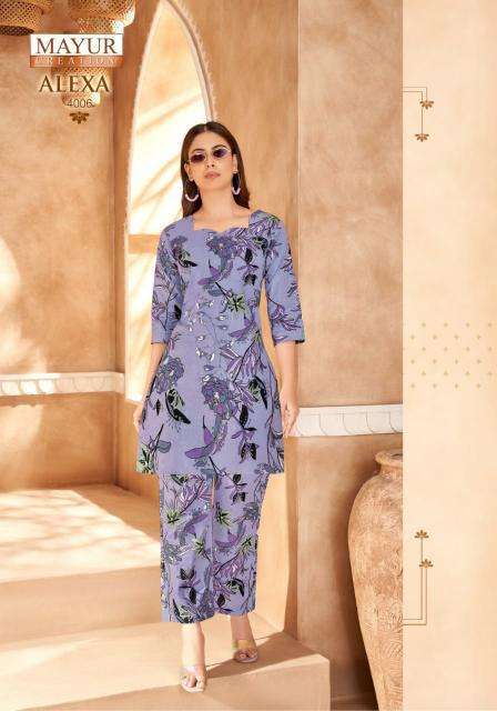 Mayur Alexa Vol-4 Cord Set Casual kurtis wholesale in Mumbai