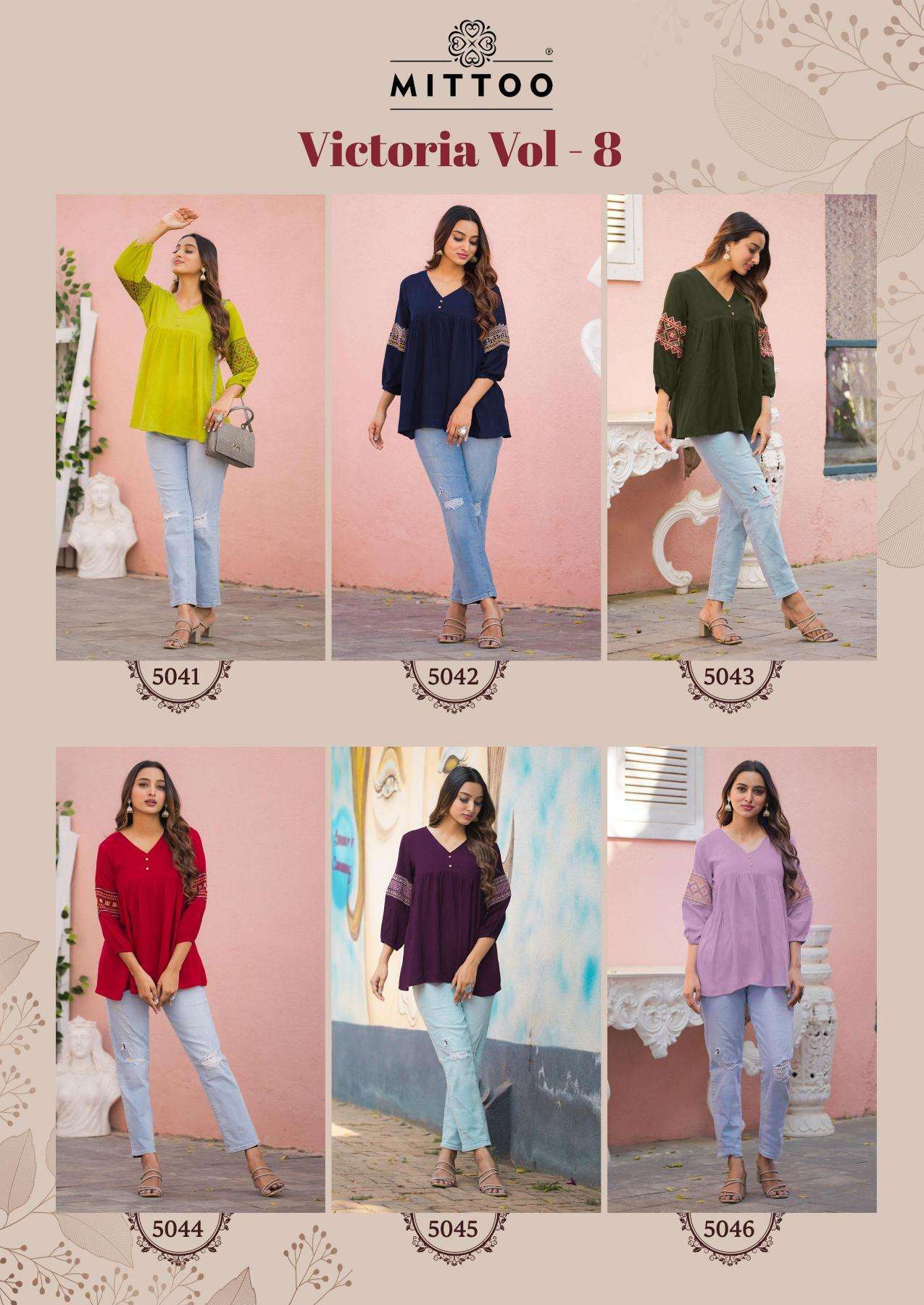 Mittoo Victoria Vol 8 Surat Kurti manufacturers and exporters