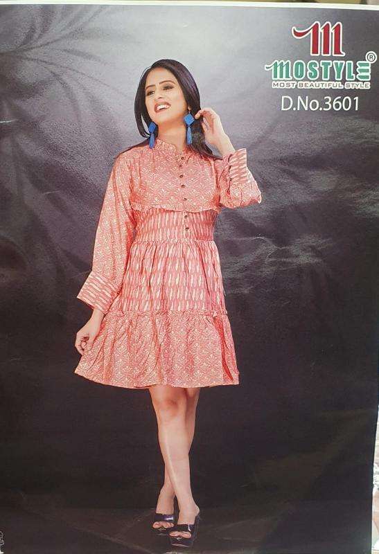 Mostyle 3601 western dresses suppliers in Delhi