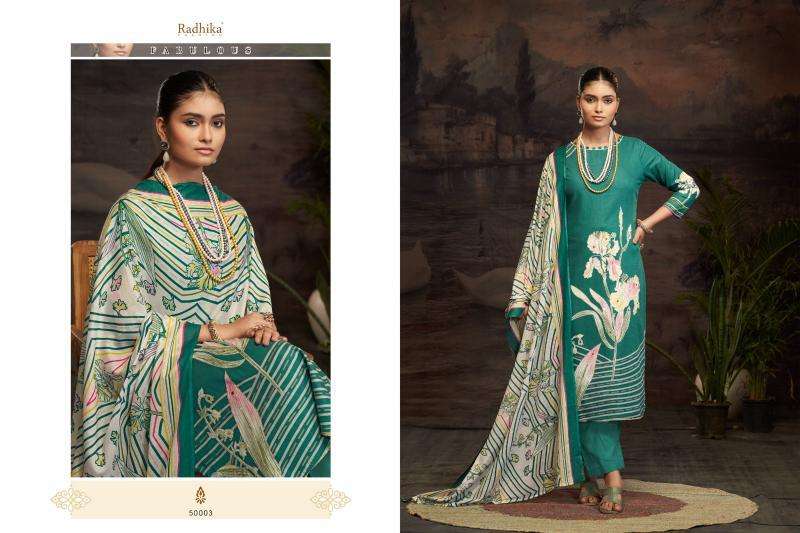 Radhika Azara Roshni Surat wholesale dress material price list