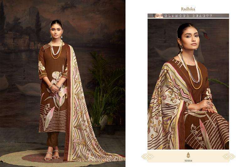 Radhika Azara Roshni Surat wholesale dress material price list
