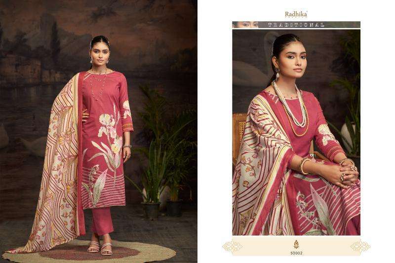 Radhika Azara Roshni Surat wholesale dress material price list