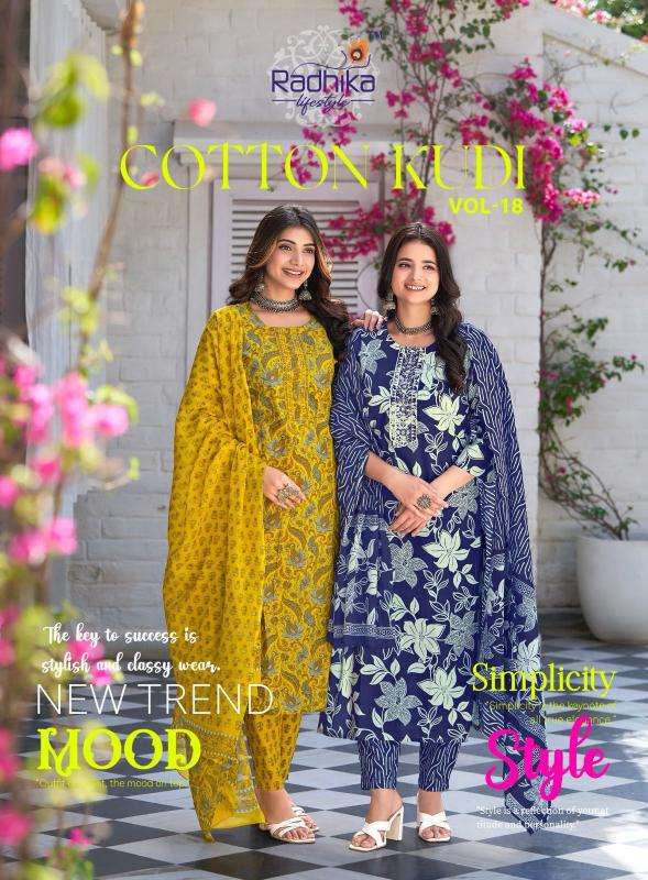 Radhika Lifestyle Cotton Kudi Vol 18 Online shopping for traditional Kurti